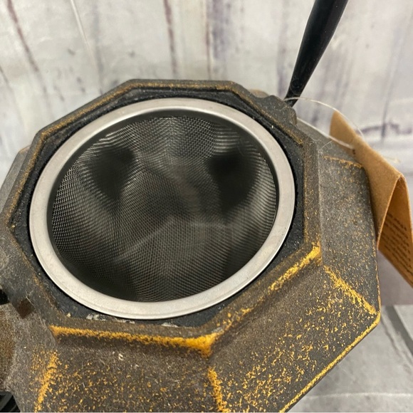 NWT Cast Iron Pagoda Tea Pot Loose Leaf Tea Old Dutch Black Gold - Picture 5 of 12